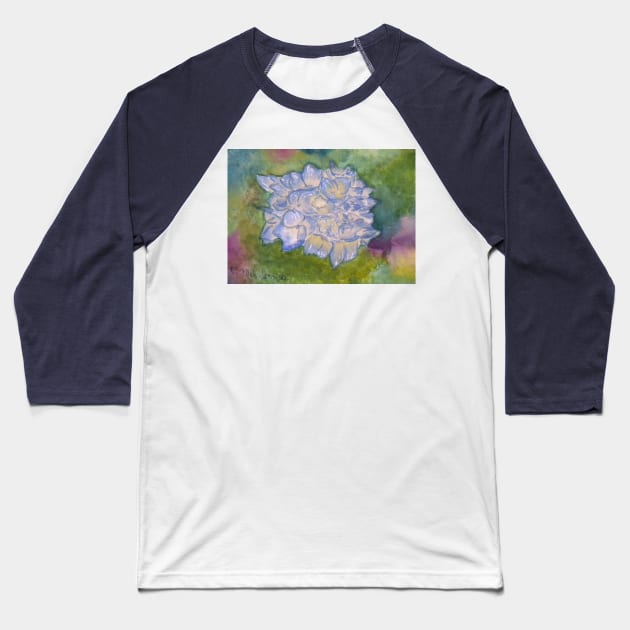Hydrangea Baseball T-Shirt by RainbowStudios